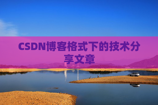 CSDN博客格式下的技术分享文章